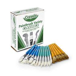 Crayola Bulk Paint Brushes, 36ct Classpack, Brush Set, Great for Kids
