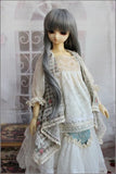 Free Gift 1/4 MSD DOD BJD Dress Suit Outfit Forest Style Doll Dollfie LUTS/ Forest Style Dress /Creamy-White