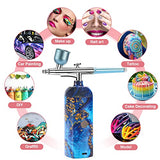 Cordless Airbrush Kit Portable Air Brushes Set for Painting Rechargeable Handheld Air Brush for Makeup, Cake Decorating, Nails Art, Model Coloring