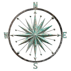 Design Toscano Winds Compass Rose Wall Sculpture, Verdigris