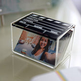 Polaroid Clear Acrylic Movie Clapboard Photo Storage Box for Zink 2x3 Photo Paper (Snap, Zip,