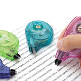 Tombow 68679 Correction Tape,1/6 in.x394 in.,4/PK,White/Assorted Dispenser