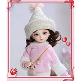 YILIAN Delicate BJD Doll 1/6 10inch Ball Joint SD Dolls Fashion Doll with Clothes Wig Hat Sock Shoes for Child Playmate Girl DIY Toy