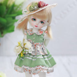 Q Baby BJD Doll 1/6 Cute Expression Doll Fullset Anime Blythe Polly Pocket Elf on The Shelf Gift for Girls