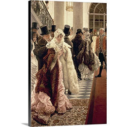 GREATBIGCANVAS Gallery-Wrapped Canvas Entitled The Woman of Fashion (La Mondaine), 1883-5 by James Jacques Joseph Tissot 32"x48"