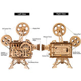 Rowood 3D Wooden Puzzle Toy for Adults, Handheld Film Projector Craft Kit - Vitascope