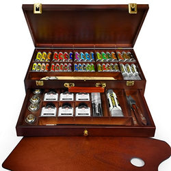 Royal Talens - Rembrandt Oil Colour Box - 'Excellent' Edition in Wooden Chest - With Paints,