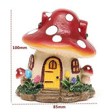 LIUJIR Miniature Big Mushroom House Adornment Potted Plant Bonsai Resin Craft Decor Fairy Home Garden Decoration