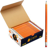 CraftR Pre-Sharpened #2 HB Wood Cased Bulk Buy Pencils - Graphite Core -180 Value Pack with a Latex Free Eraser - Ideal for Home, School or Office Supplies. Drawing, Sketching, Creating