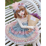 HMANE BJD Doll Clothes 1/6, Romantic Flowers Rainbow Dress for 1/6 BJD Dolls - No Doll