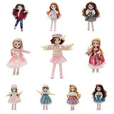 Fashion Kawaii Baby Mini Joint Dolls for Girls 30cm 1/6 BJD Doll Full Set Princess Female Body Curly Hair Action Figure Toys (Suffi)