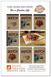 Design Ideation Watercolor Sketch Book. Spiral Bound, Watercolor Paper Sketchbook for Pencil, Ink, Marker, Charcoal and Watercolor Paints. Great for Art, Design and Education. (8.5" x 11")