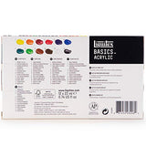 Liquitex BASICS 12 Tube Acrylic Paint Set, 22ml