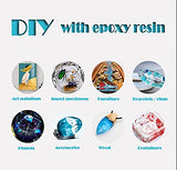 Epoxy Resin Kit Supplies - 16 OZ Including 8OZ Clear Art Resin and 8OZ Hardener for Craft, Coating, Jewelry, River Tables | Bonus Gloves, Cup, Sticks