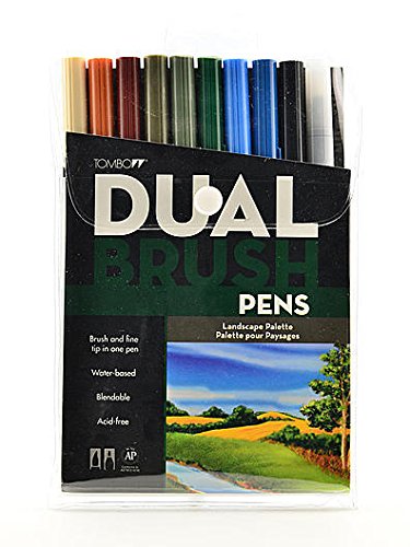 Tombow Dual End Brush Pen Sets (Landscape) 1 pcs sku# 1831958MA
