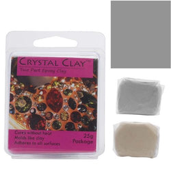 Crystal Clay 2-Part Epoxy Clay Kit 'Silver' 25 Grams
