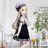 YZCM SD Joint Doll Costume, BJD Doll Costume, Student Girl Sailor Suit Baby Suit Skirt, Suitable for Party Dress (No Doll),1/3