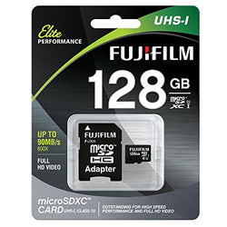Fujifilm 128GB Class 10 UHS-1 Elite microSDXC Memory Card