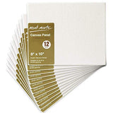 Mont Marte Canvas Panel (Pack of 24), 8 X 10 inches, Canvas Panel Great for Students to Professional Artists