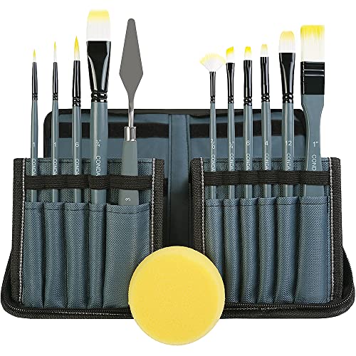 13pcs Multi-use Paintbrush Nylon Painting Brush Canvas Painting