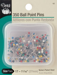 Dritz 12 350-Piece Ball Point Pins, 1-1/16-Inch