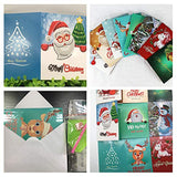 Cieovo 8 Packs 5D DIY Diamond Painting Greeting Holiday Card Diamond Painting Round Drill Greeting Thank You Cards Include Santa Claus, Snowman, Christmas Sock Cards, 8 PCS Envelopes (H-Color)