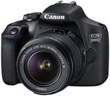 Canon EOS 2000D Rebel T7 Kit with EF-S 18-55mm f/3.5-5.6 III Lens + Accessory Bundle +TopKnotch Deals Cloth