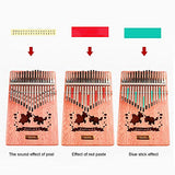QStyle Kalimba 17 Key Thumb Piano Include Tuning kit Hammer and Study Instruction & Simple Sheet Music Suitable for kids Adult Beginners, Professionals - Perfect Christmas Gift (unicorn)