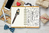 One Piece Wooden Cover Notebook by Guritta Journals Diary Sketchbook Study Spiral Writing Notebook Wonderful Creative Christmas Kids Gift with Cute Anime Pen Set Wood Hardcover