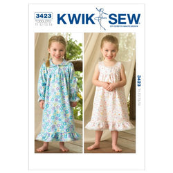 Kwik Sew K3423 Nightgowns Sewing Pattern, Size T1-T2-T3-T4