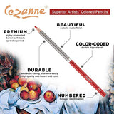 Cezanne 120 Colored Pencils Set for Adults Artist Quality Soft Core Wax Leads for Drawing, Art, Sketching, Shading, Coloring, Layering, Blending - Metal Gift Case