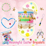 Gifts for Kids Girls Baskets Stuffers, Clay Beads for Jewelry, Bracelet Making Kit, Crafts Supplies for Teens, DIY Preppy Stuff, Toys for Ages 6,7,8-12-18 Daughter, Teenager, Friends, Sisters