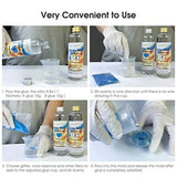 Epoxy Resin Crystal Clear 18oz Art Resin 2 Part Resin, Easy Mix 1:1 Resin Epoxy with Sticks, Graduated Cups