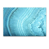 Startonight Glass Wall Art - Abstract Section in Blue Agate - Tempered Acrylic Glass Artwork 24 x 36 Inches