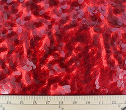 Sequin Fabric Fish Scale Taffeta RED / 62" Wide / Sold by the Yard