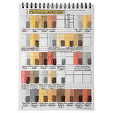 HG Art Concepts Painters Color Diary - 9x12" Spiral-Bound Color Swatch Book with 10 Pages for Acrylic or Oil Paint - Single
