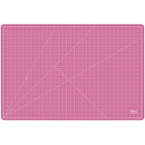 US Art Supply 24" x 36" PINK/BLUE Professional Self Healing 5-Ply Double Sided Durable Non-Slip PVC