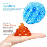 Kicko Slime Making Set Ultimate DIY - 56 Piece Slime Kit with Storage Box - Fluffy, Beads, Glitter, Glue, Glow in The Dark, Color Dyes - for Boys, Girls, Party Favors