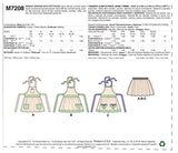 McCall's Patterns M7208 Misses' Aprons and Petticoat Sewing Template, Miss (XSM-SML-MED-LRG-XLG)