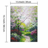 RAAM REFINED Christmas Diamond Painting, Diamond Painting Kits,Flower Scenery Kits, Crystal Rhinestone Diamond Embroidery Paintings Pictures Arts Craft for Home Wall Decor Adults and Kids