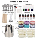 Soy Wax Candle Making Kit, Complete Set of Fun and Easy to Make Art and Craft Candle Supplies, A Gift Kit Set of 6pcs, Enjoy Your Hobby, Enjoy Your Creation - Cradle of Light