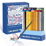 Arrtx Drawing Markers and 72 Colored Pencils Set Professional Markers and Pen for Adult Coloring, Sketching, Illustration, Design