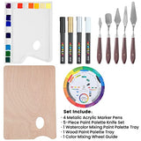 MMARTE 157 Pcs Deluxe Artist Painting Set with French Easel, Quality Paint Tubes, Paint Brush Set, Painting Pads, Stretched Canvas Art Supplies Kits for Acrylic, Oil, Watercolor Painting
