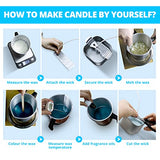 Candle Making Kit for Adults and Beginners - Soy Candle Making Kit Includes 2.2LB Soy Wax, Pot, Scents, Dyes, Wicks, Wicks Sticker, Tins & More Candle Making Supplies, Full Set Craft Candle Kit