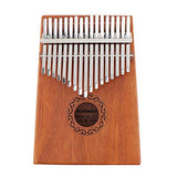 【Happy Shopping Day】OriGlam 17 Key Kalimba Mbira Thumb Piano, Finger Piano/Mbira 17 Tone Musical Toys with Engraved Notation, Hammer, Music Book for Music Lovers Beginners and Child