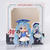 JINZDUO Five-Star Anime 2017 Special Edition Snow Hatsune Doll Miku Hatsune Than Heart Q Version Clay Box Egg Hand Figurines