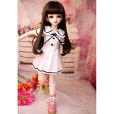 1/4 SD Doll Toys BJD Doll Joint Body Long Hair Including Skirt Makeup Shoes Socks 40Cm/15.75 Inch