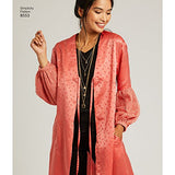 Simplicity Creative Patterns US8553A Tops, Vest, Jackets, Coats