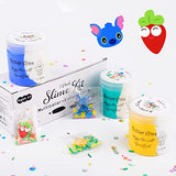 3 Pack Butter Slime Kit with Dual Colors for Girls Boys, Butter Slime Set Party Favor Gifts Stress Relief Toy Scented Sludge DIY Cake Slime Toy for Kids