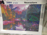 Nearzstorn DIY 5D Diamond Painting by Number Kits DIY Full Diamond Painting Landscape 5D Paintings Warm Home Decor (Landscape, 40x30cm)